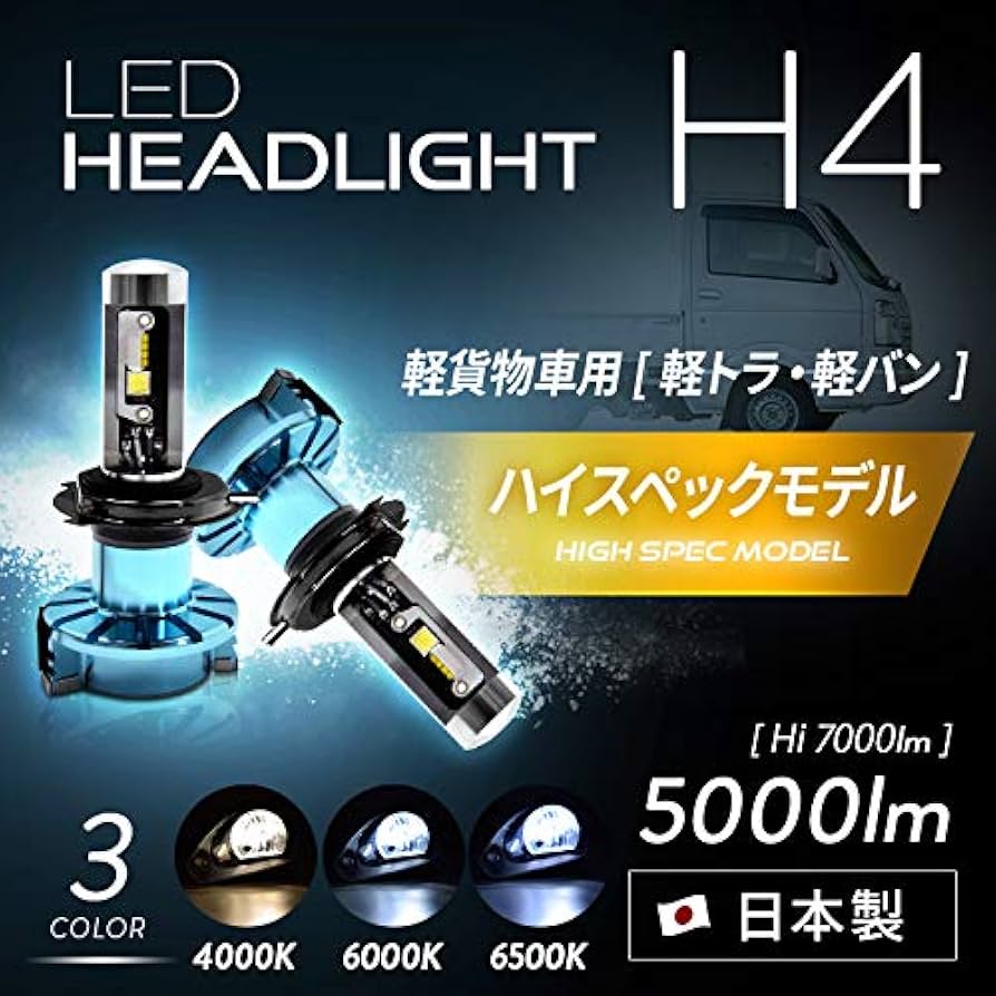 日本ライティング ZRAY LEDヘッドライト H4 軽自動車【RK101】 ZRAY 8 LED コンバージョンキット H4 Hi-Spec モデル 6500K